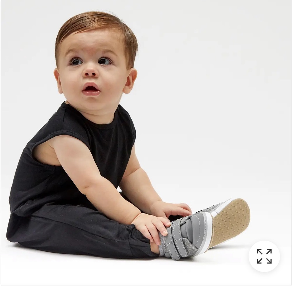 Baby Mini Romper - Black